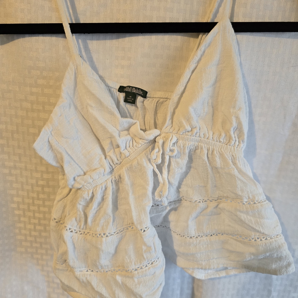 White Spaghetti Strap Top